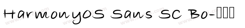 Harmony0S Sans SC Bo字体转换